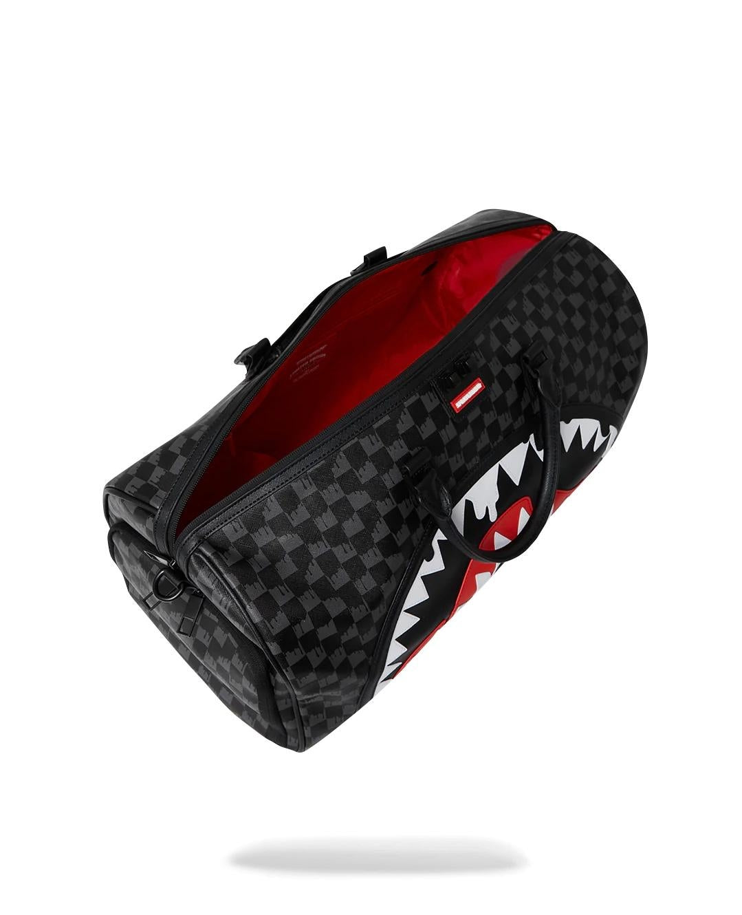 Borsone Sprayground nero Dripping sharks in paris large duffle