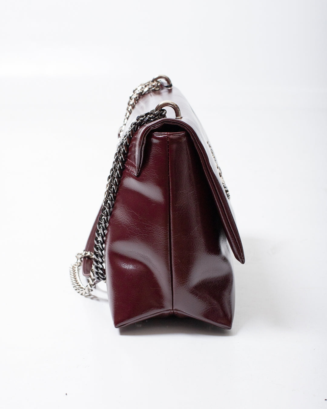 Borsa John Richmond "Shoulder Bag" in ecopelle verniciata donna