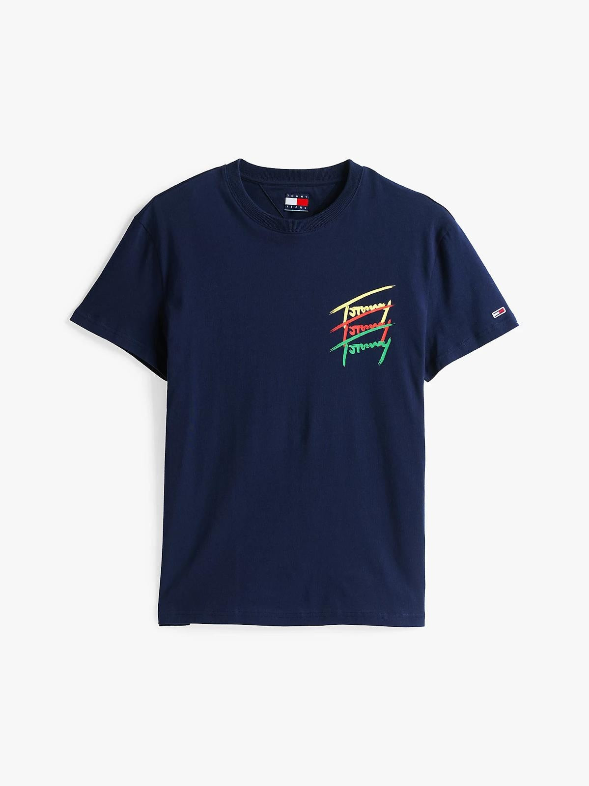 T-Shirt Tommy Jeans con stampa logata signature uomo