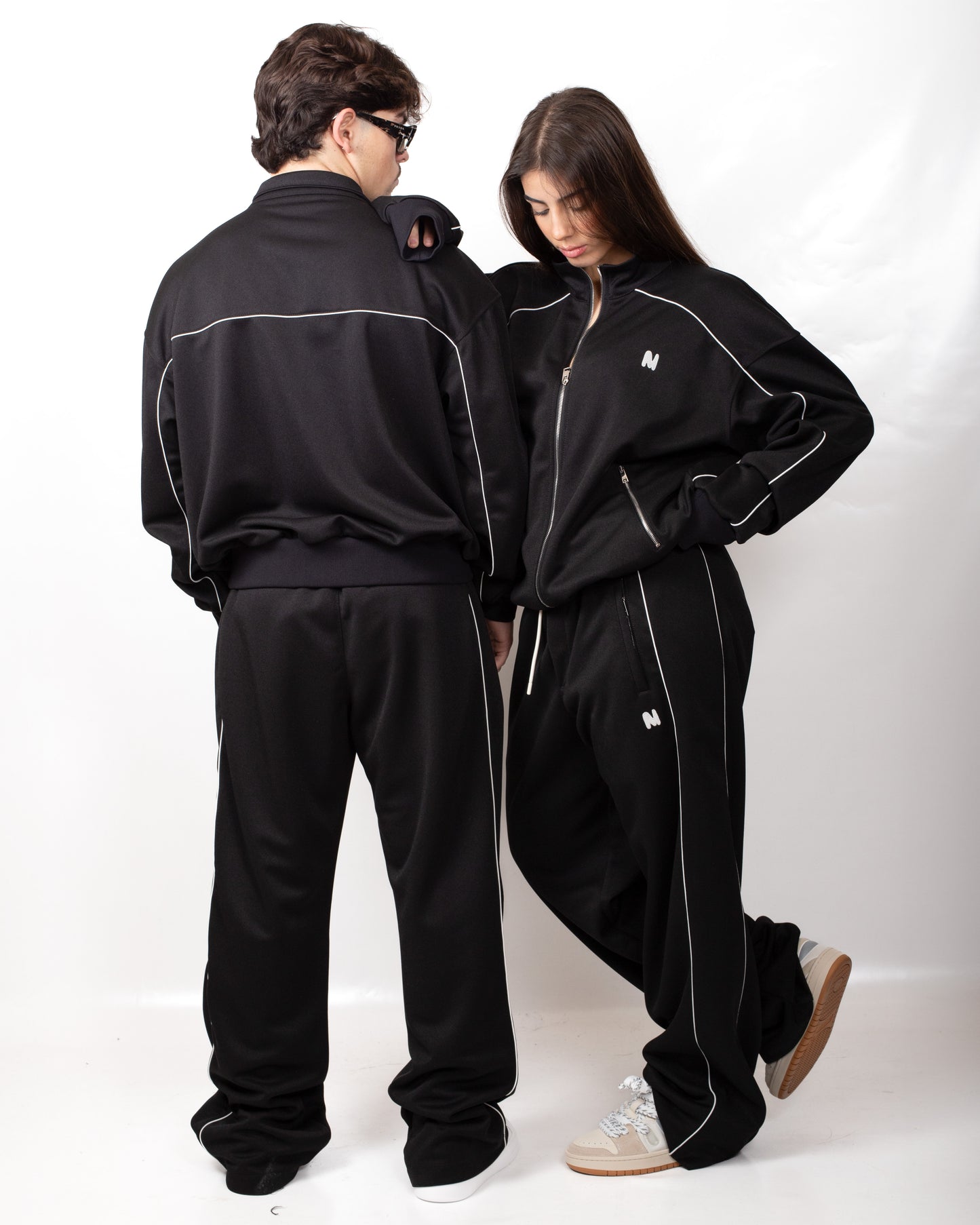 Felpa MSGM fullzip in nylon