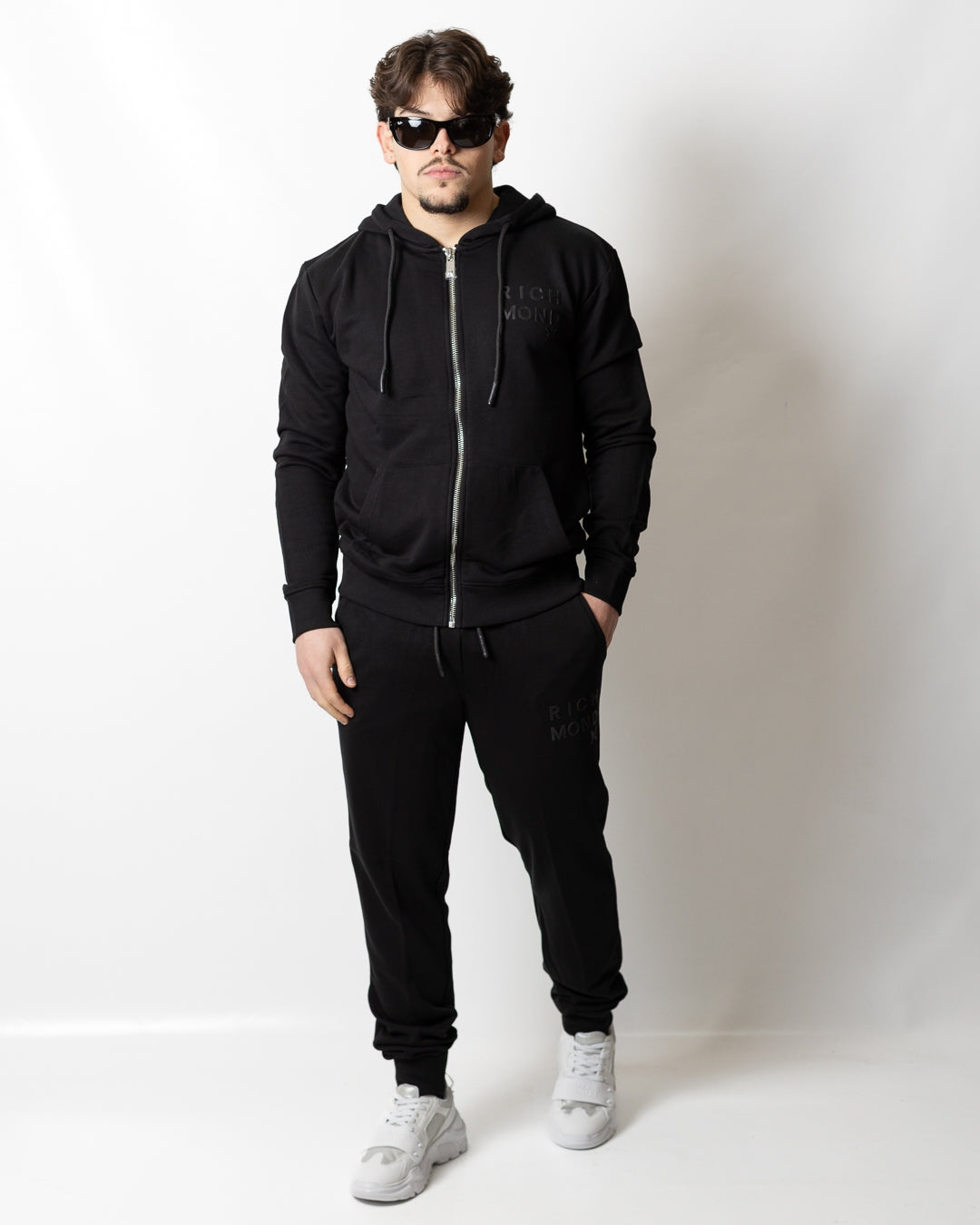 Felpa Richmond X fullzip con cappuccio e logo uomo