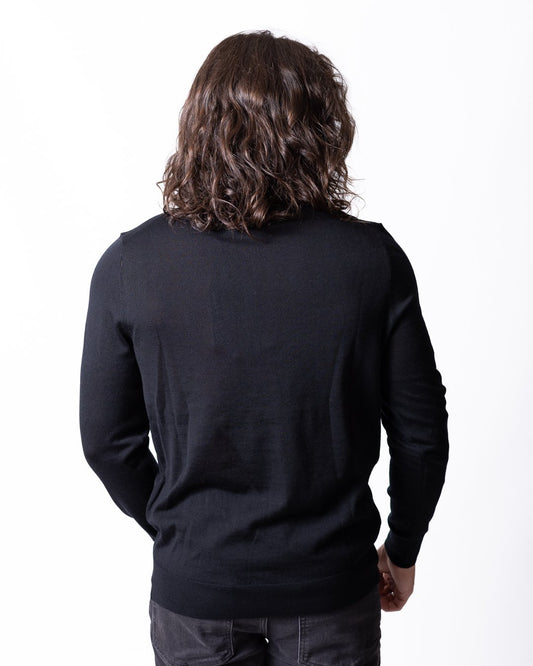 Maglia Liu Jo in lana girocollo con logo metallico
