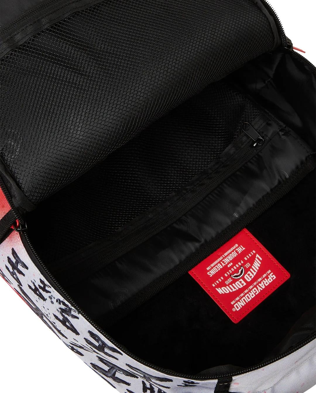 Zaino Sprayground bianco The Joker shark mouth dlxr backpack