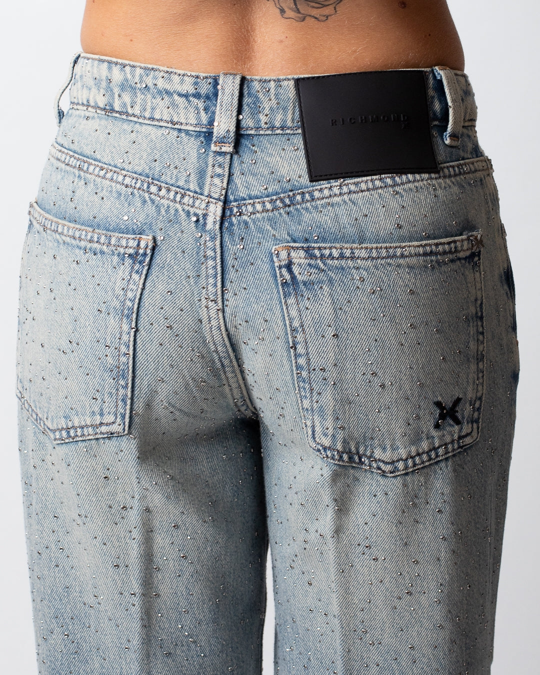 Jeans Richmond X strass all-over donna