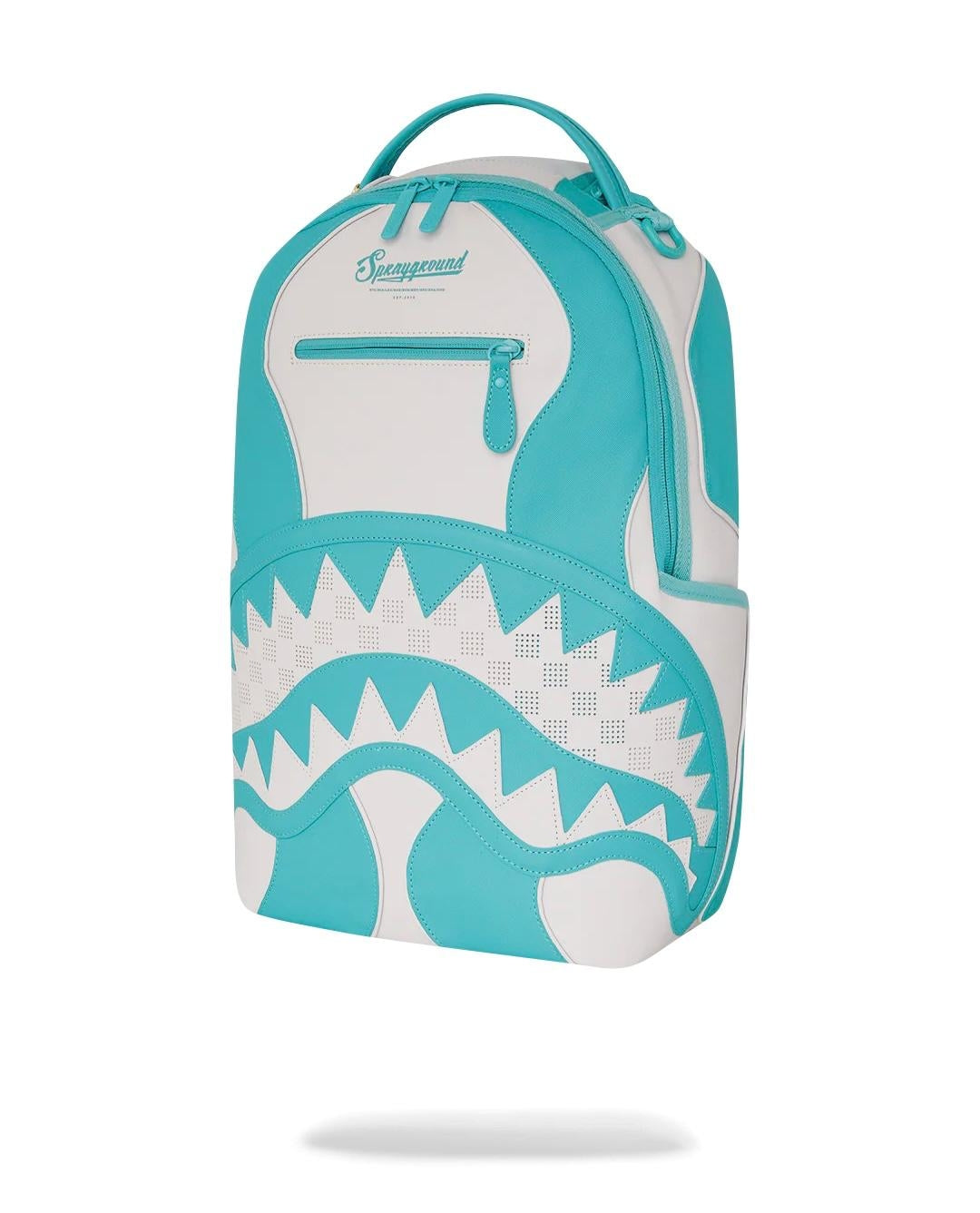 Zaino Sprayground bianco Shark central blue and white color dlxsv backpack