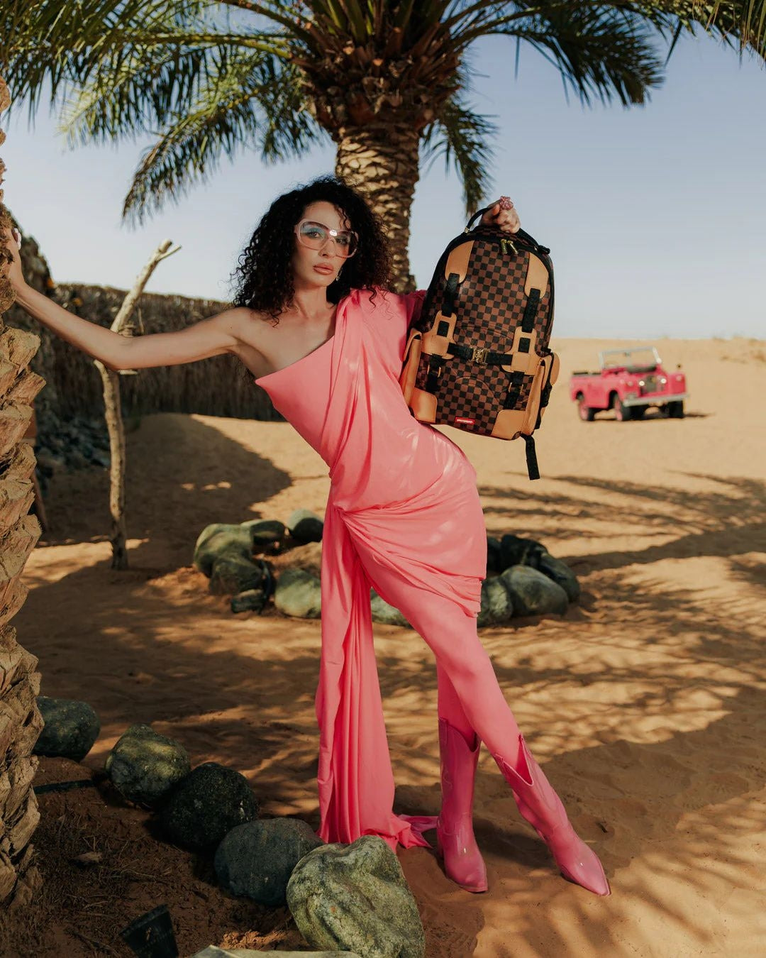 Zaino Sprayground marrone "Henny harness backpack"