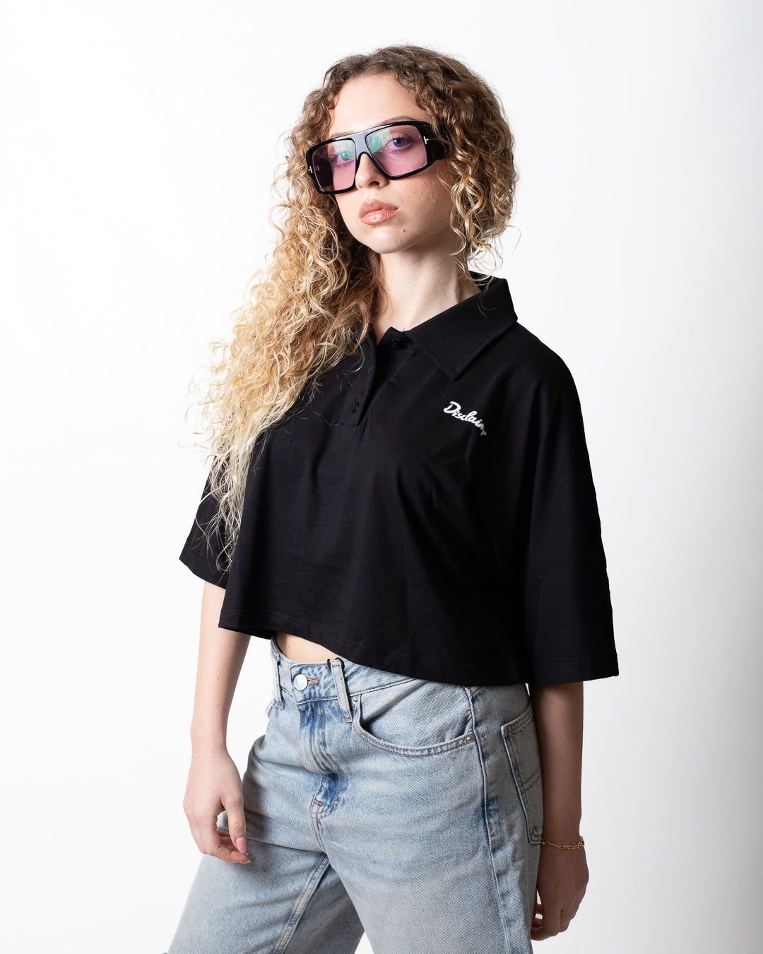 Polo Disclaimer con logo signature donna