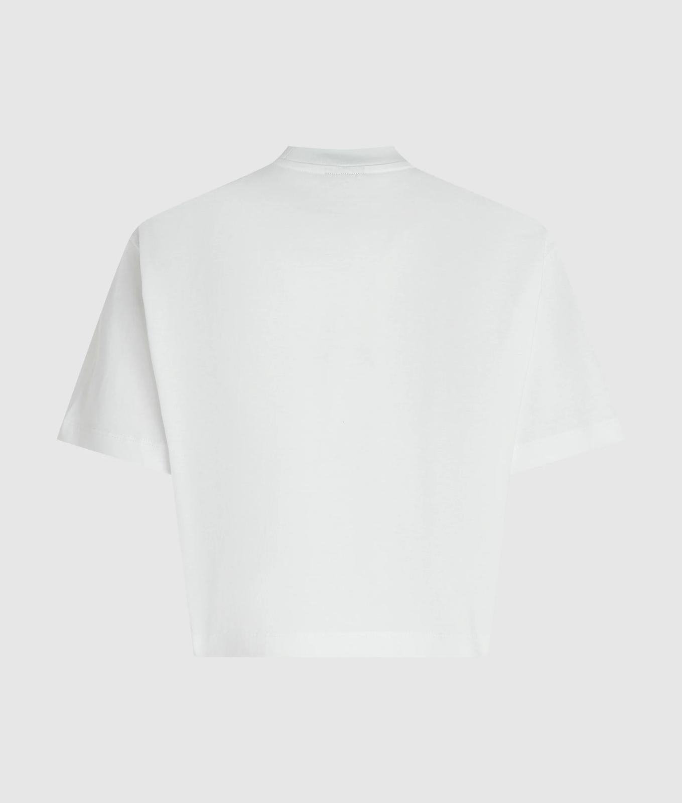 T-Shirt Karl Lagerfeld Jeans cropped con stampa donna