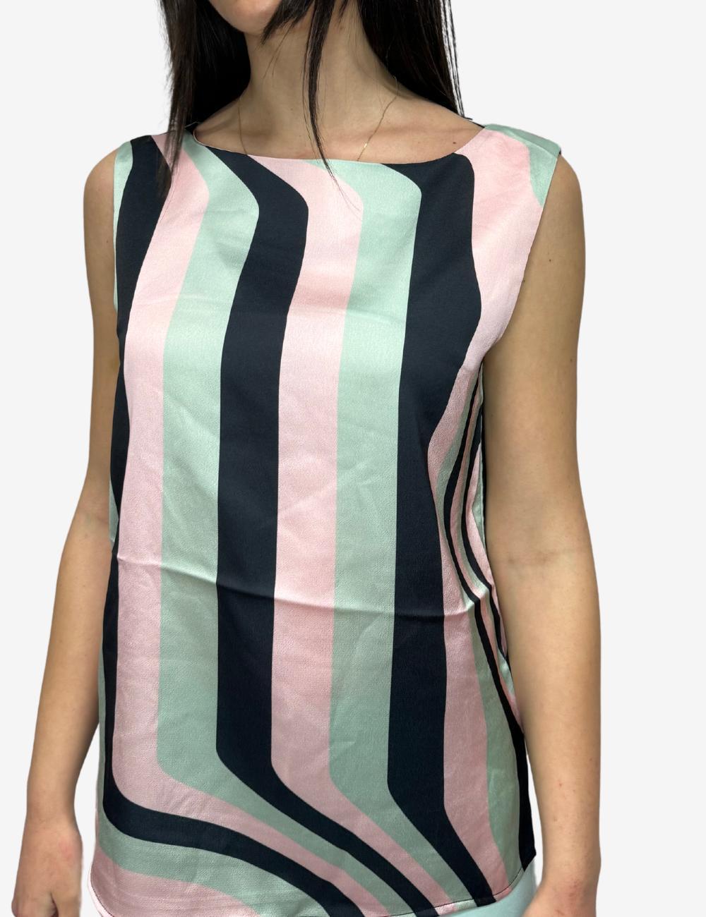 Top Silvian Heach con stampa "stripes" donna