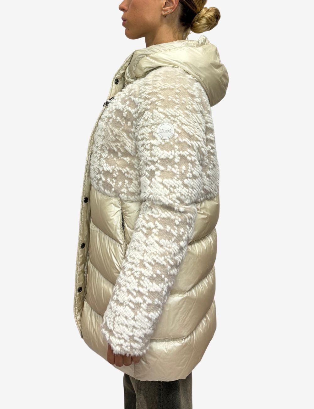 Piumino Colmar jacquard con cappuccio donna