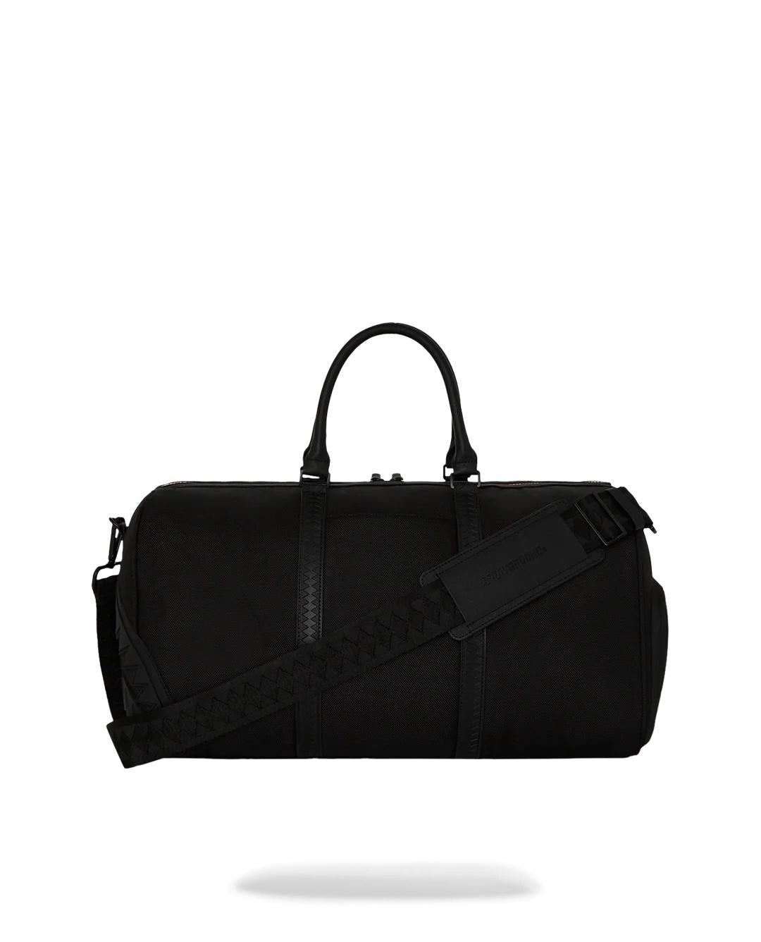 Borsone Sprayground nero Printed zipper shark duffle large duffle