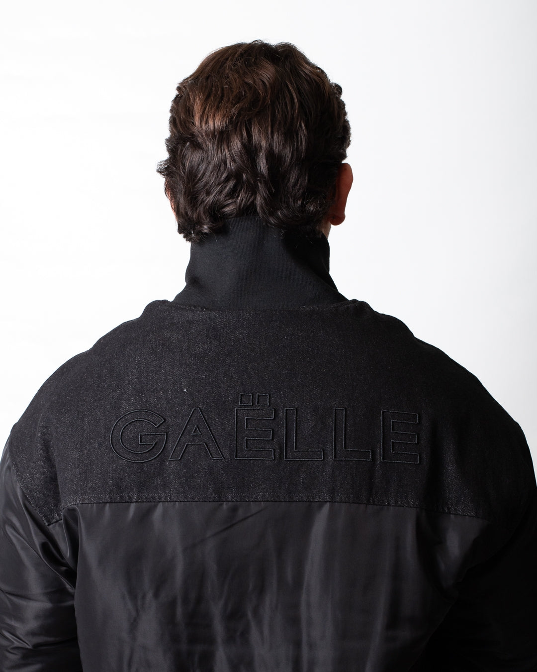 Giubbotto Gaelle bomber in nylon e denim uomo