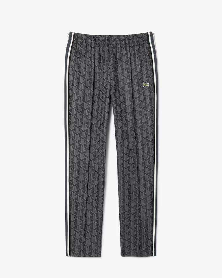 Pantalone Lacoste logato allover uomo