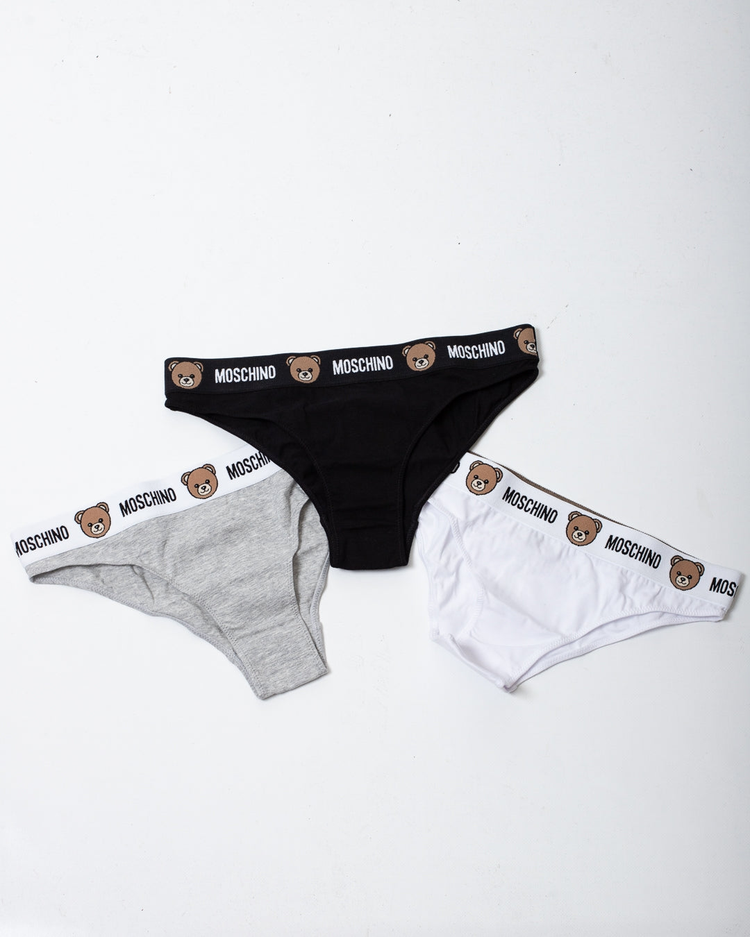 Slip Moschino Underwear tri-pack con logo Teddy donna