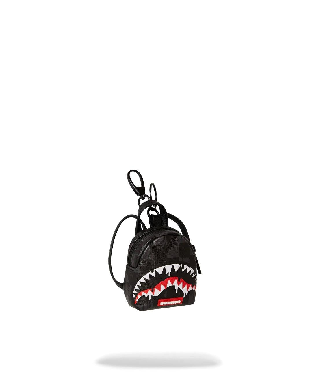 Portachiavi Sprayground nero Dripping sharks in paris backpack keychain