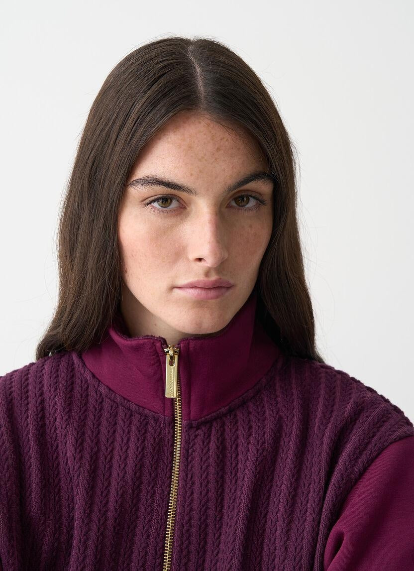 Felpa Colmar a tracce fullzip donna