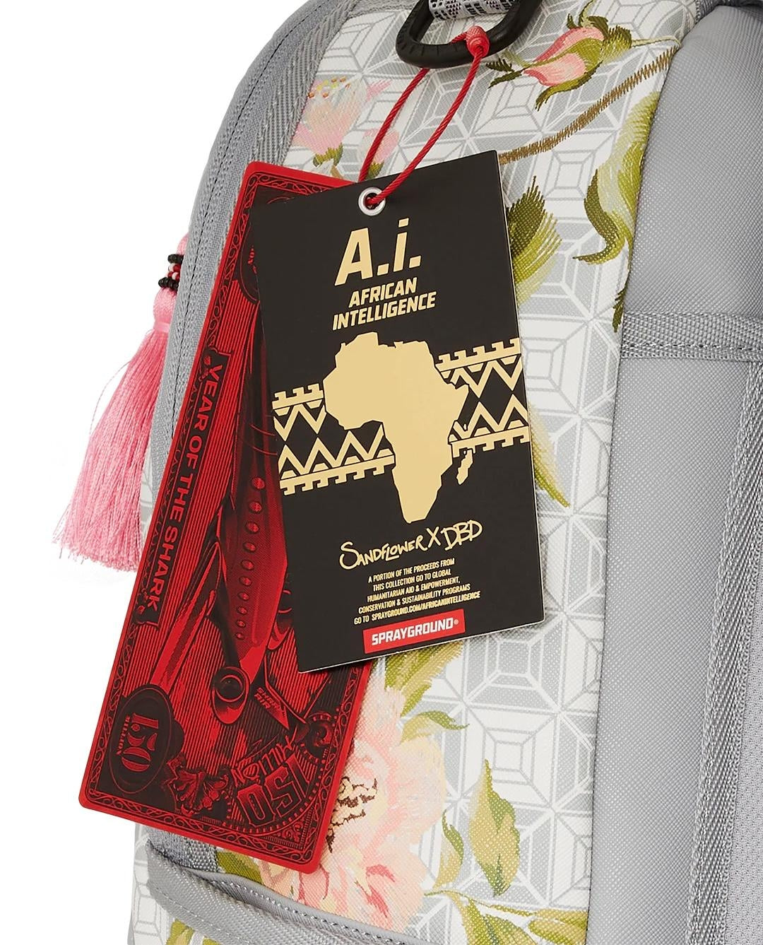 Zaino Sprayground bianco AI Floral dlxsf backpack