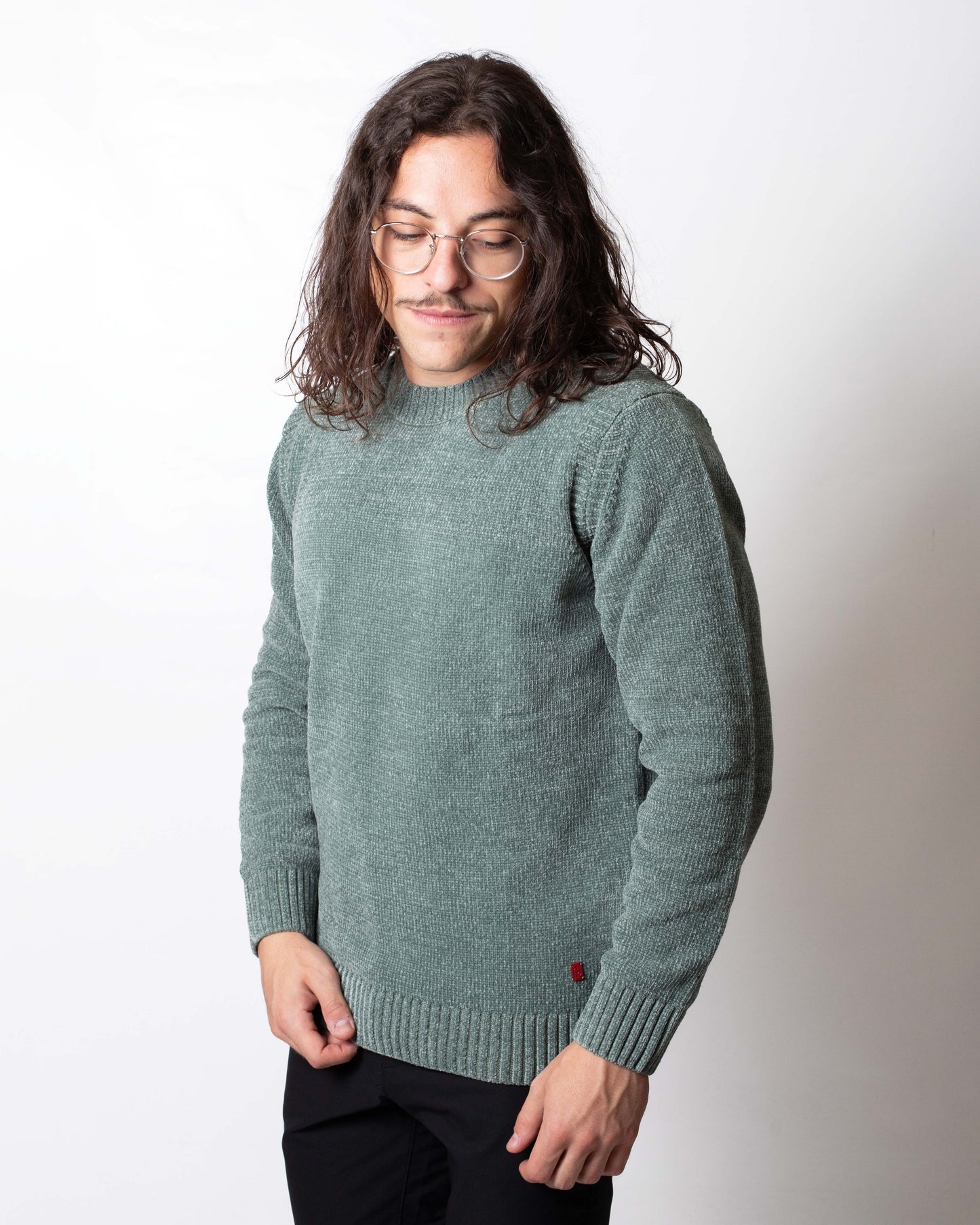 Maglia Liu Jo girocollo con placchetta uomo
