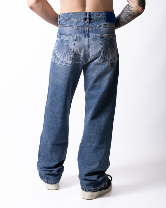 Jeans Marcelo Burlon straight "Icon Wings" uomo