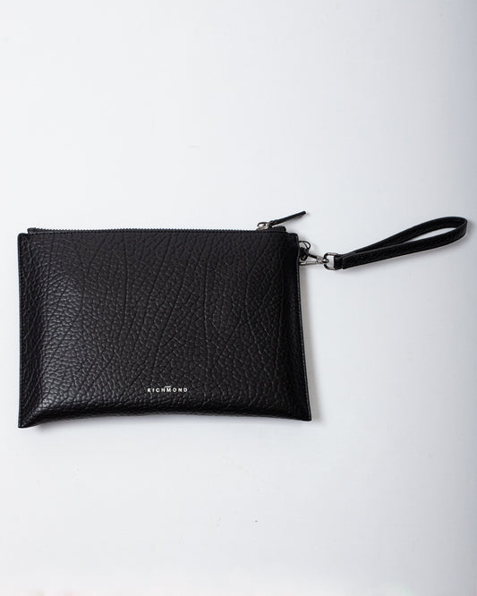 Pochette John Richmond in ecopelle con manico removibile uomo