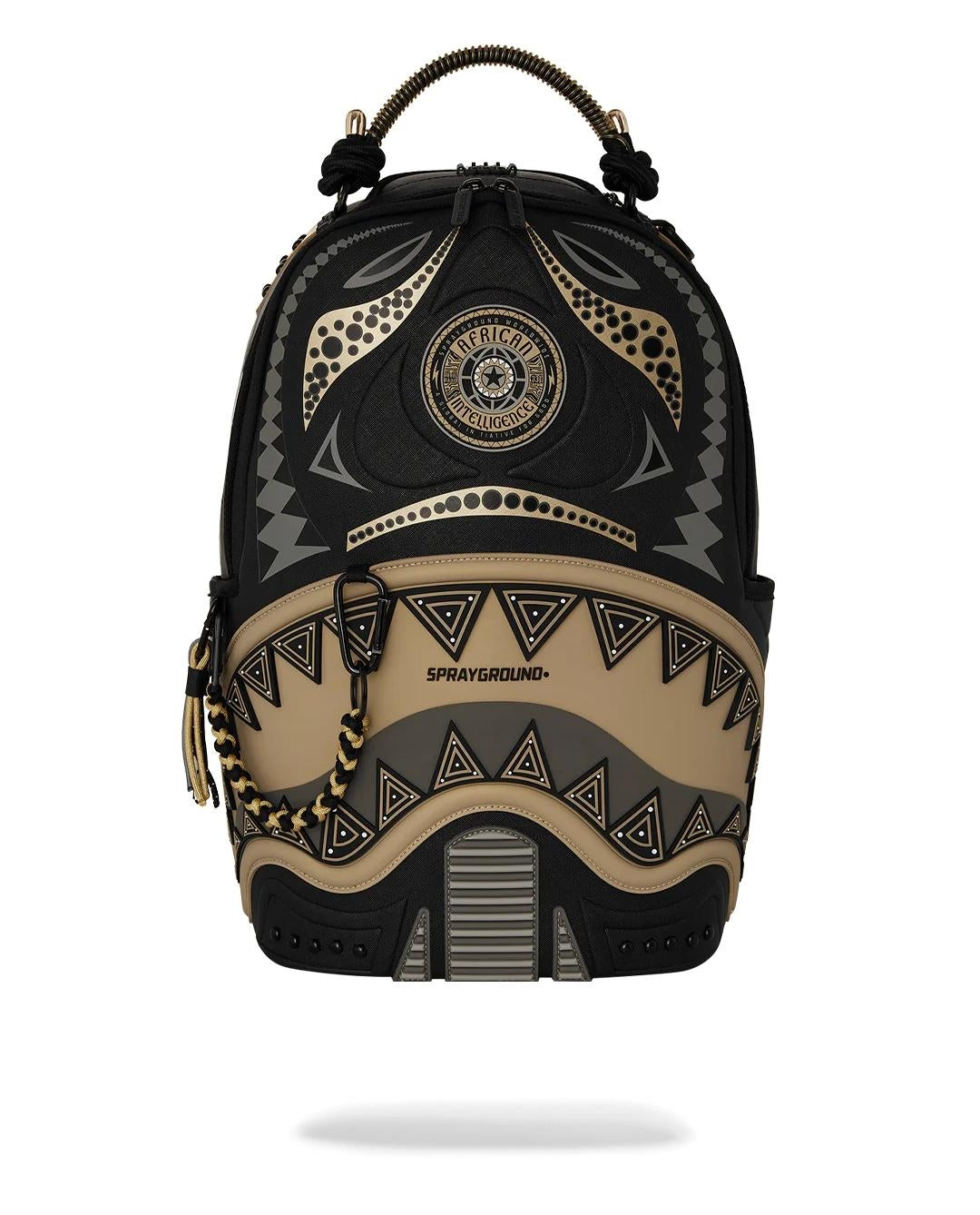 Zaino Sprayground nero AI Wonderland gold and black backpack