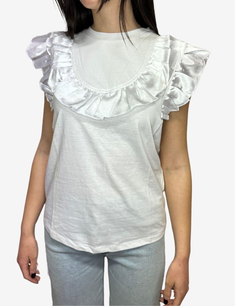 T-Shirt Silvian Heach con volant donna