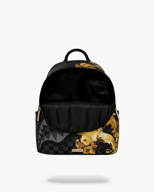 Zainetto Sprayground nero GOLD FLORAL REMIX SAVAGE BACKPACK