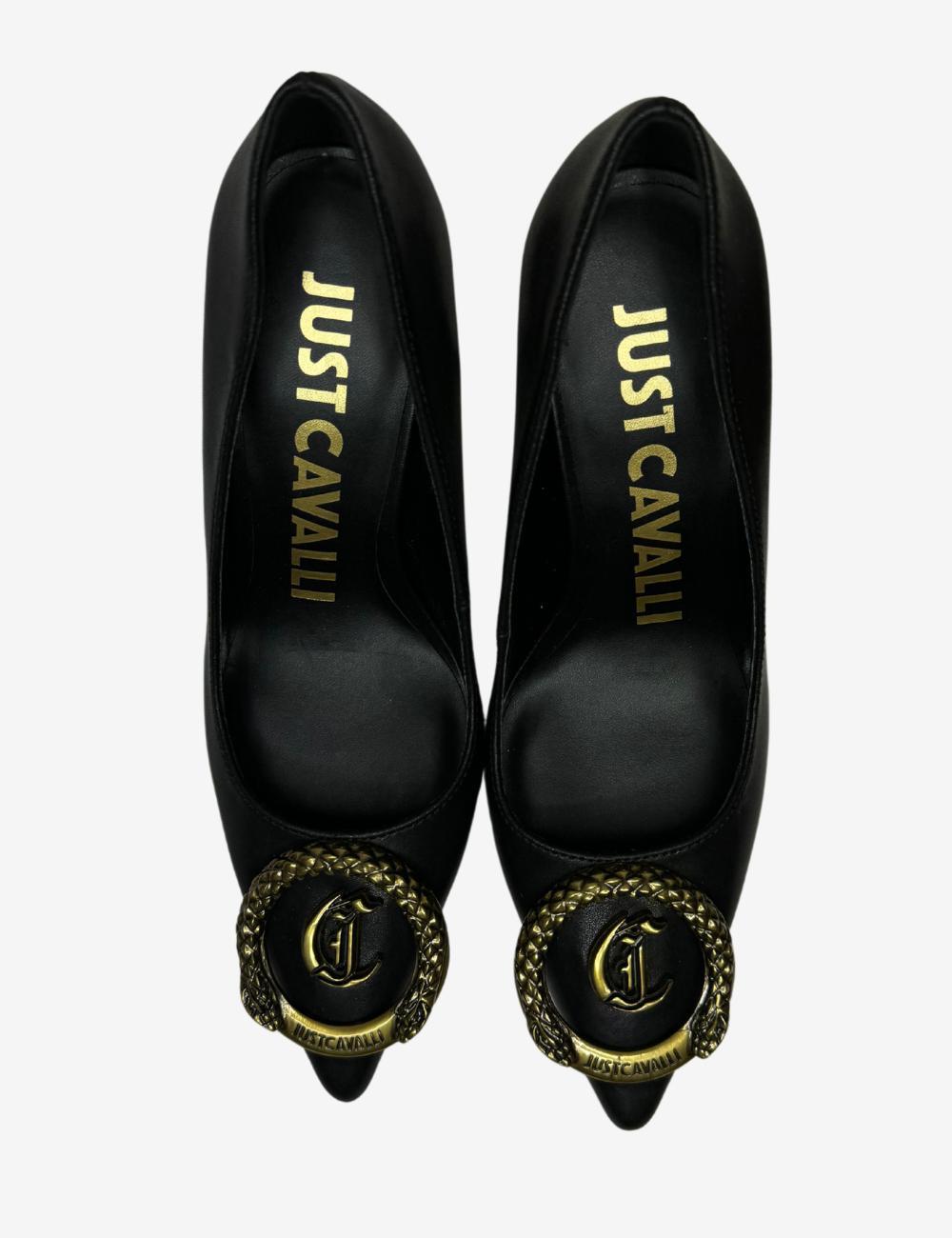 Tacco Just Cavalli con logo metallico donna