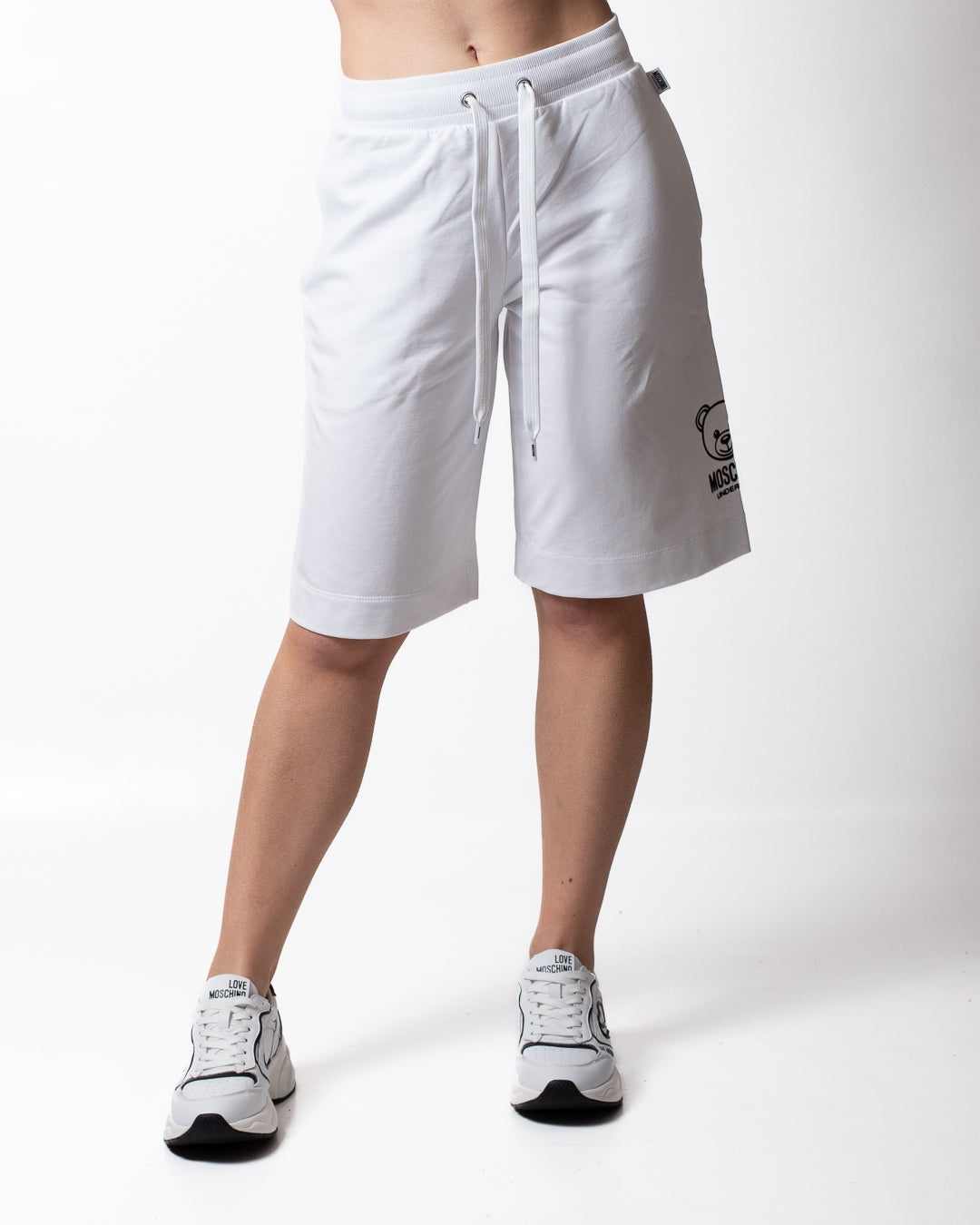 Short Moschino Underwear in felpa con logo "Teddy Bear" donna