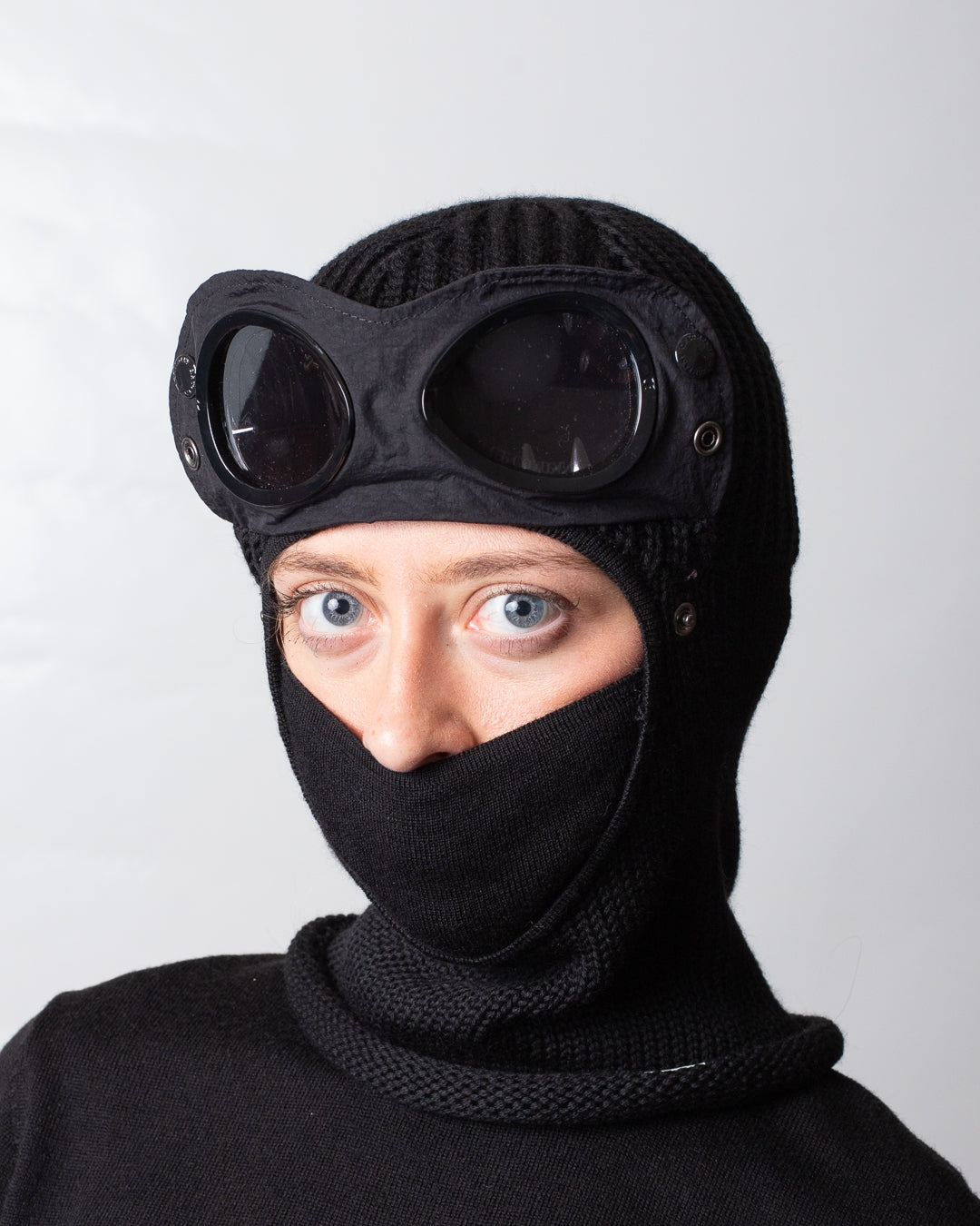 Balaclava C.P. Company in costina e in lana uomo