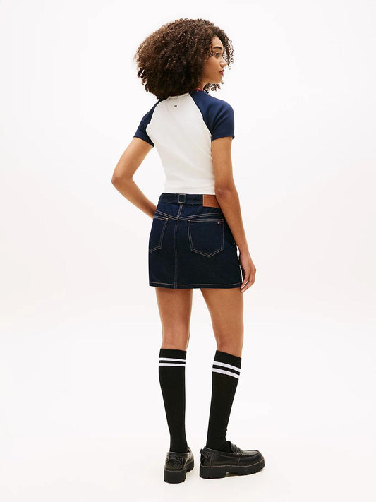Gonna Tommy Jeans in denim "Mini Skirt" donna
