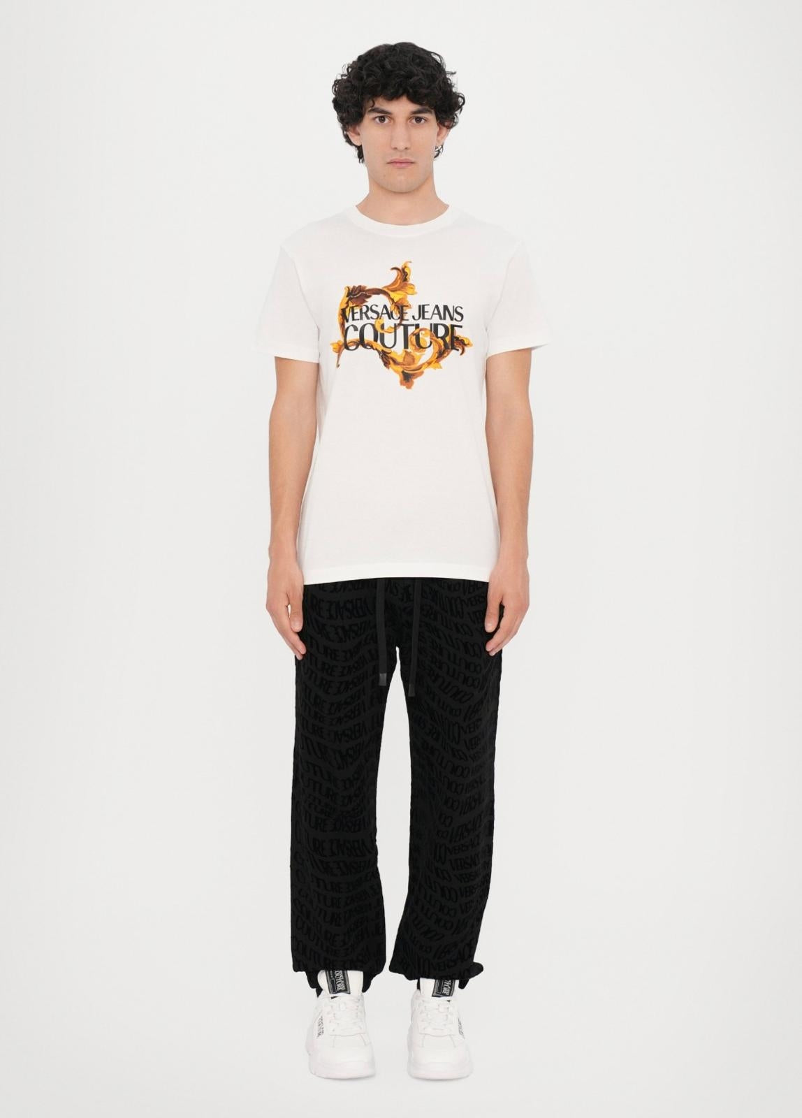 Pantalone Versace Jeans Couture in felpa "Logomania" uomo
