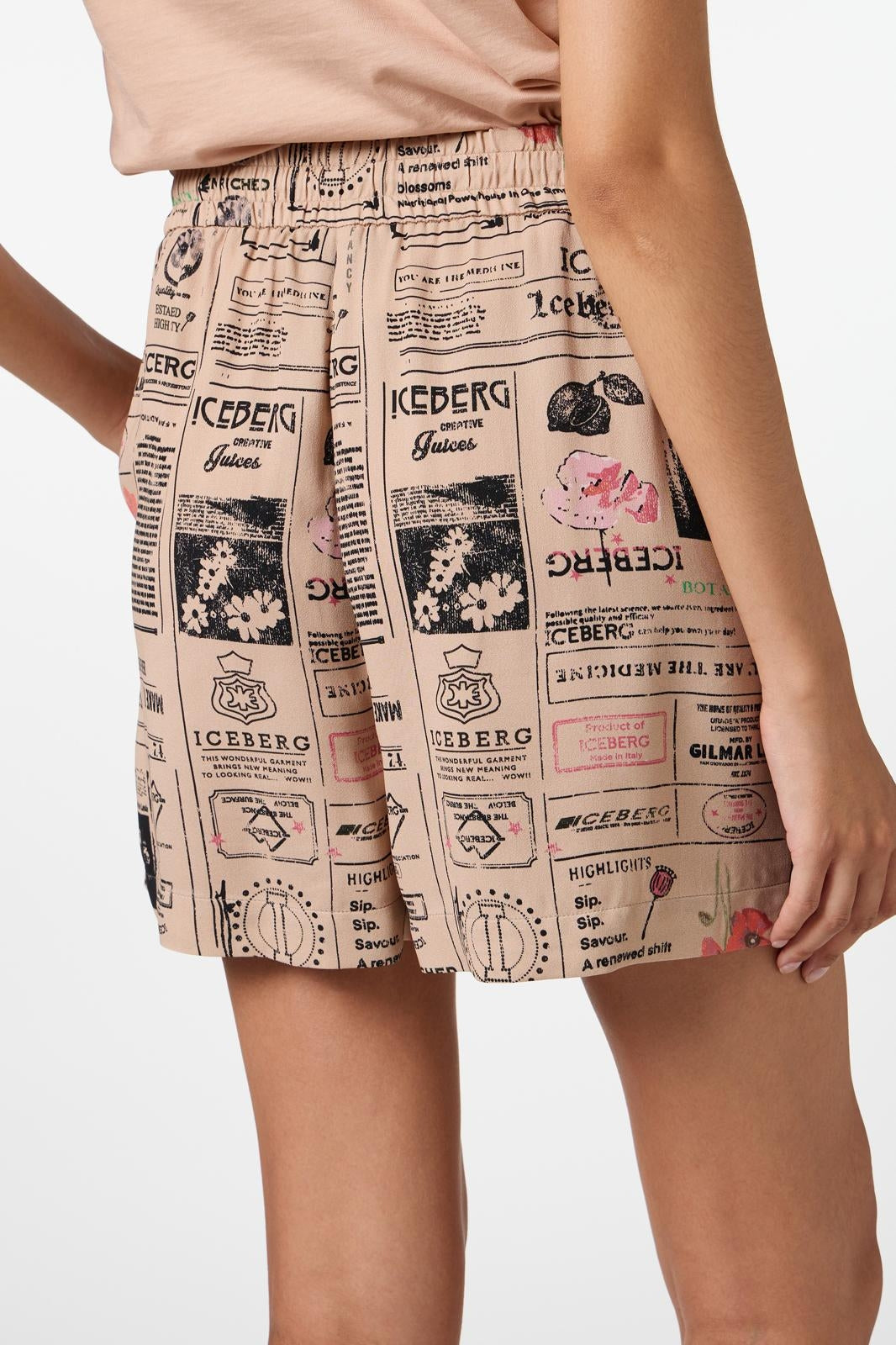 Bermuda Iceberg con grafica logata all-over donna