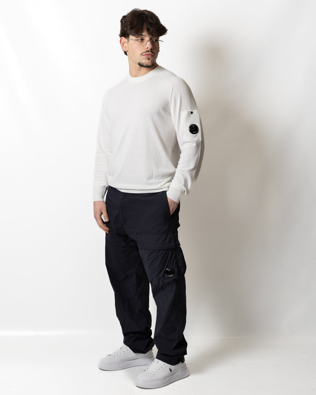 Maglia C.P. Company girocollo in cotton crepe uomo