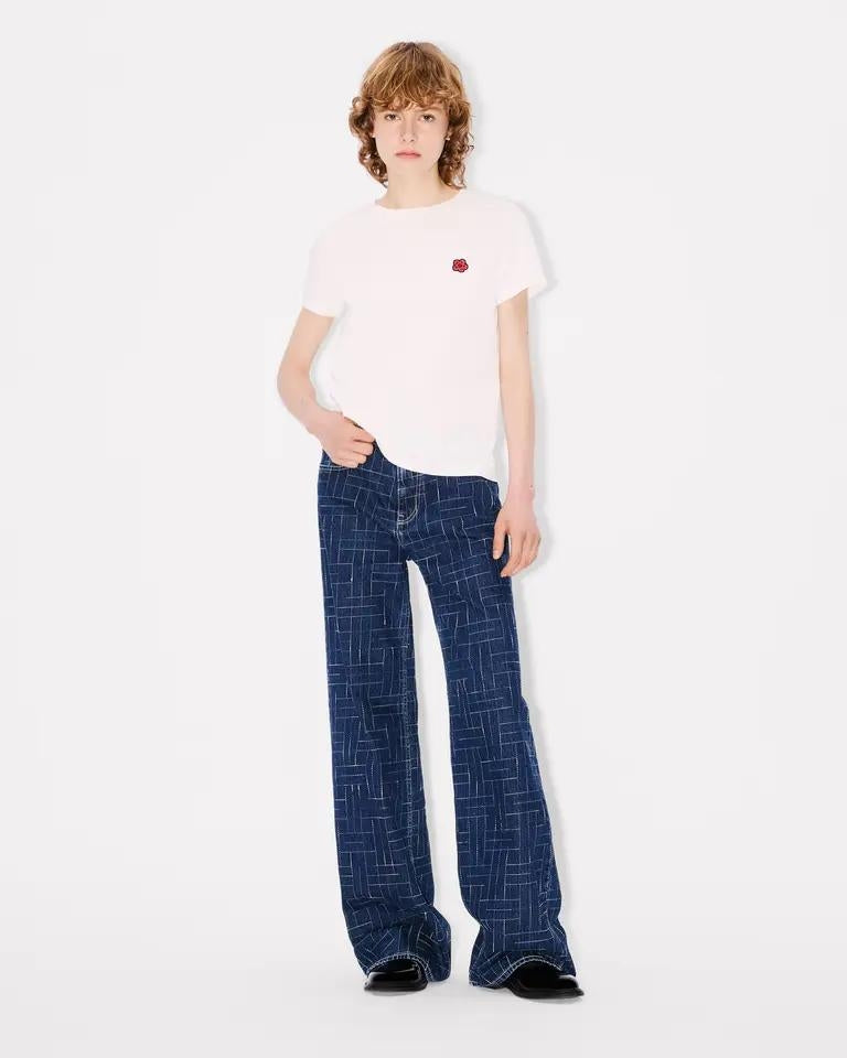 Jeans Kenzo Paris "Weave Ayame" wide leg donna