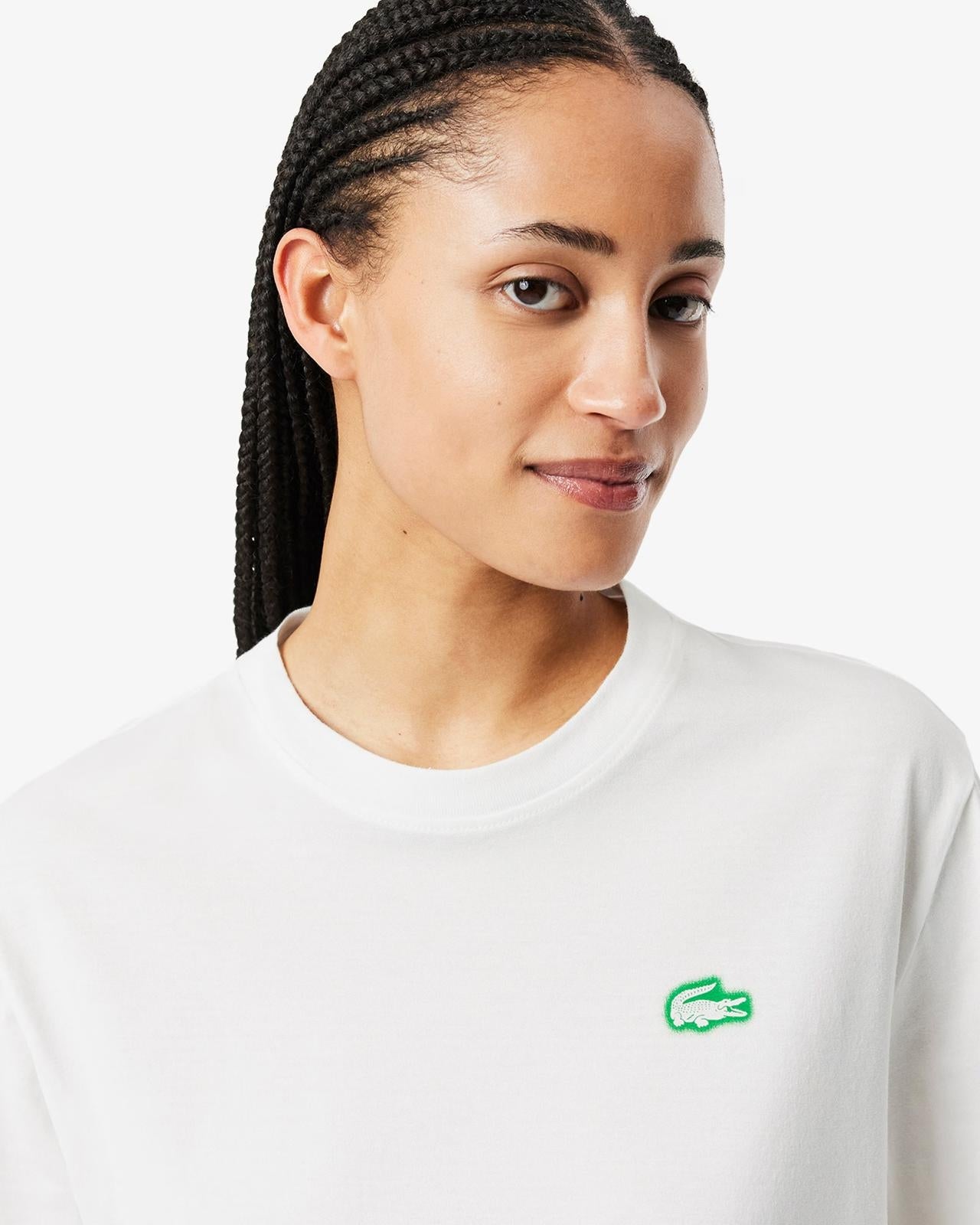 T-shirt Lacoste con logo stampato sul petto