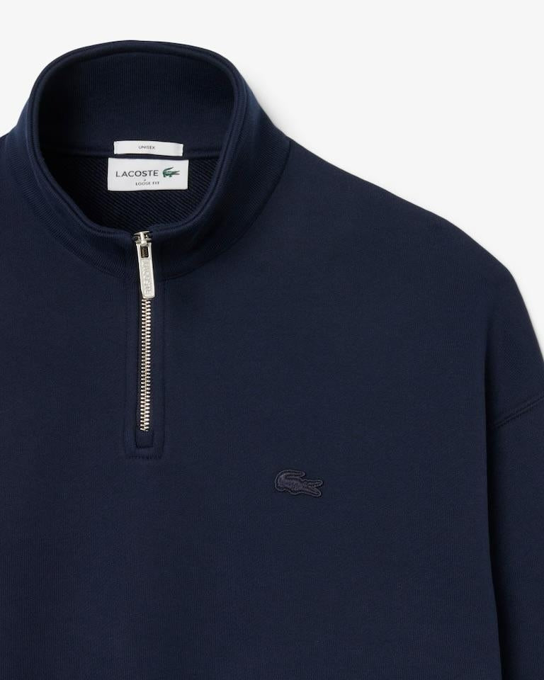 Felpa Lacoste mezzazip minimal uomo