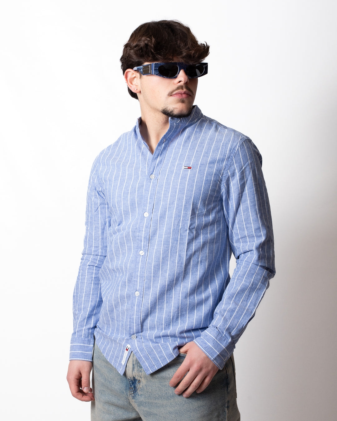 Camicia Tommy Jeans regular a strisce uomo