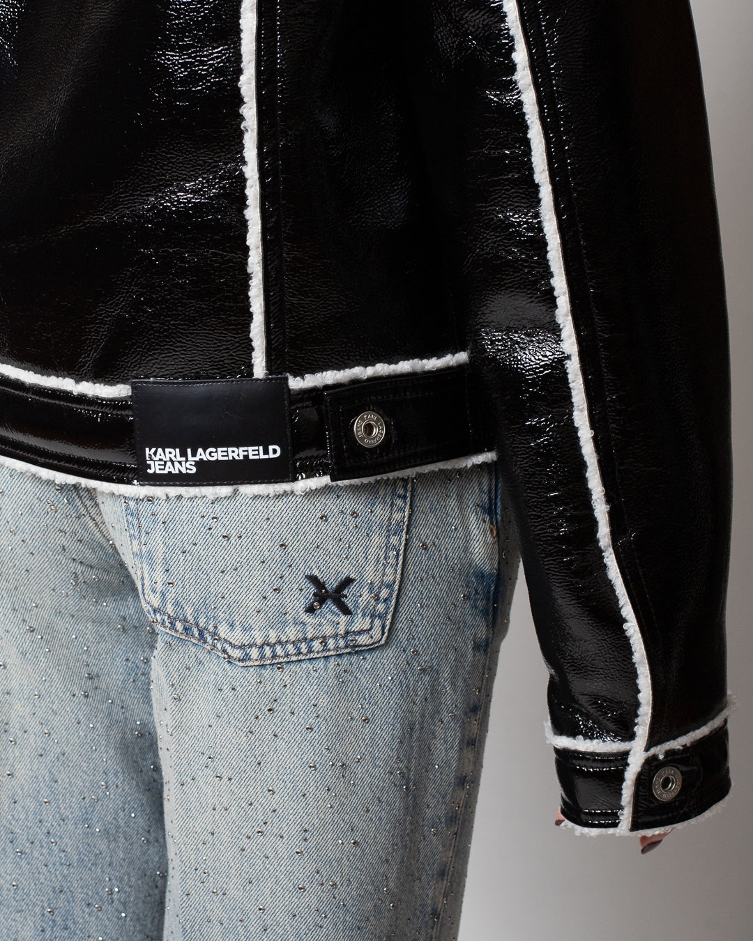 Giubbotto Karl Lagerfeld in ecopelle donna