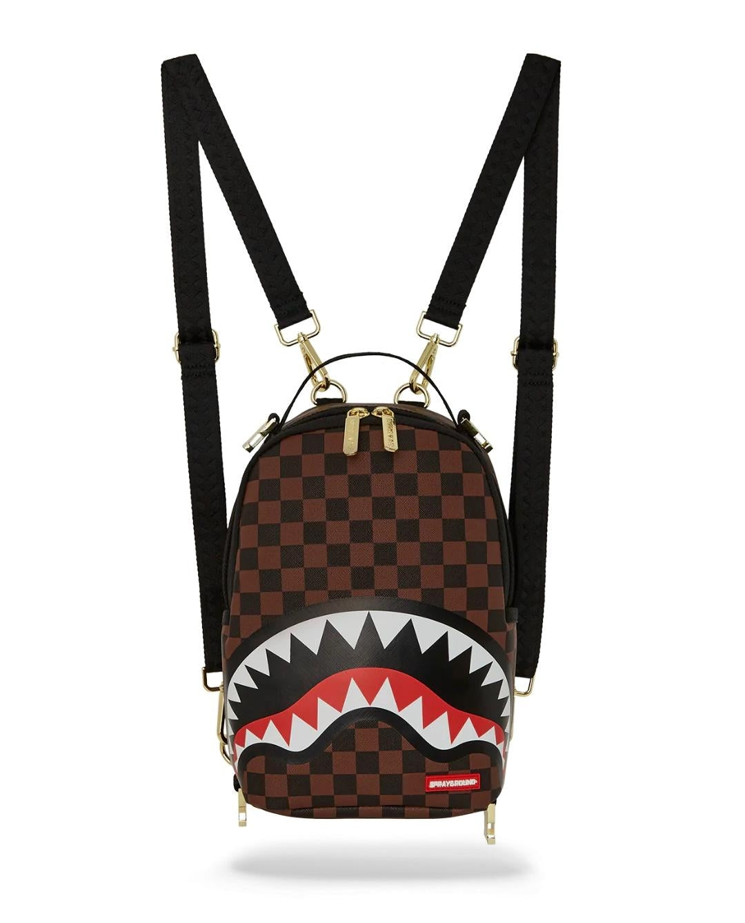 Zaino Sprayground marrone Sharks in a hole in paris dlxsv backpack