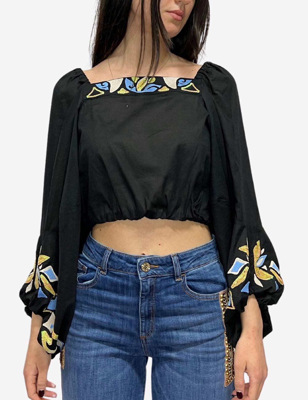 Blusa Nenette con ricami donna
