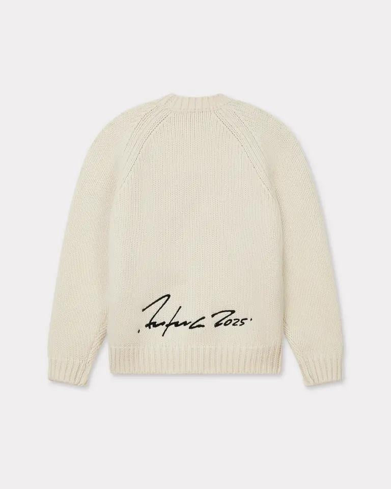 Maglia Kenzo Paris in lana girocollo ricamata uomo