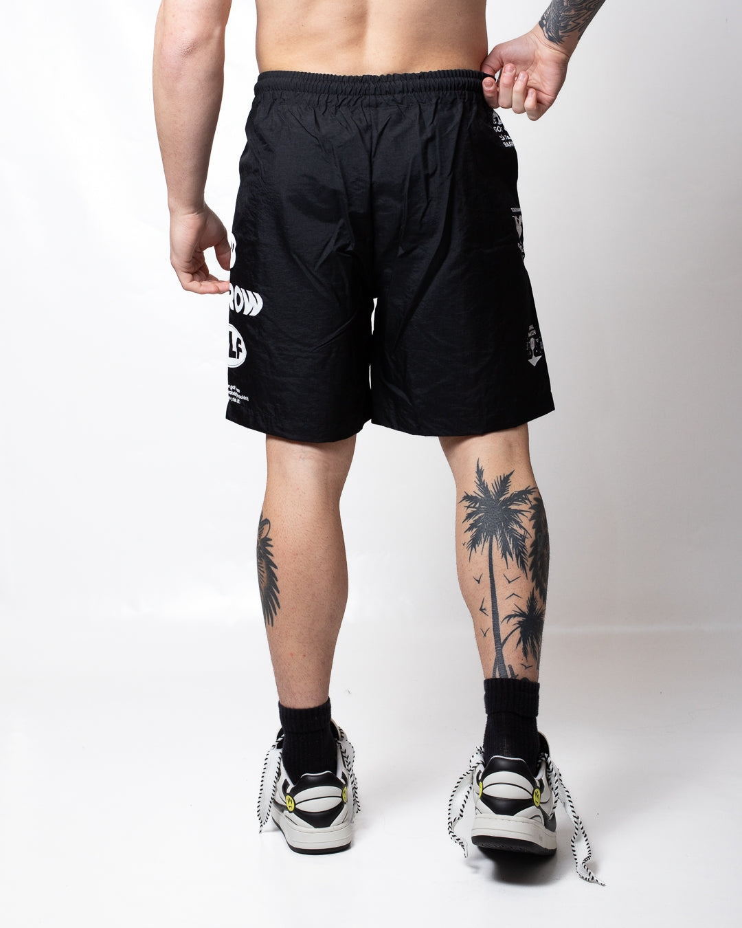 Short Barrow in nylon con stampe