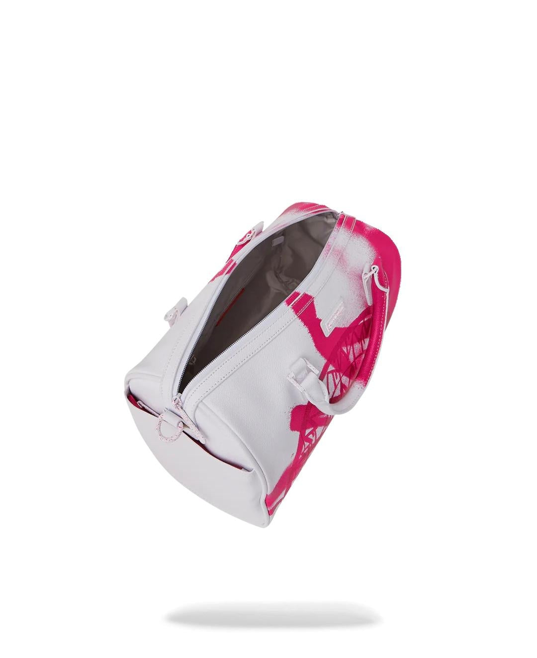 Borsa Sprayground bianco pink vandal mini duffle