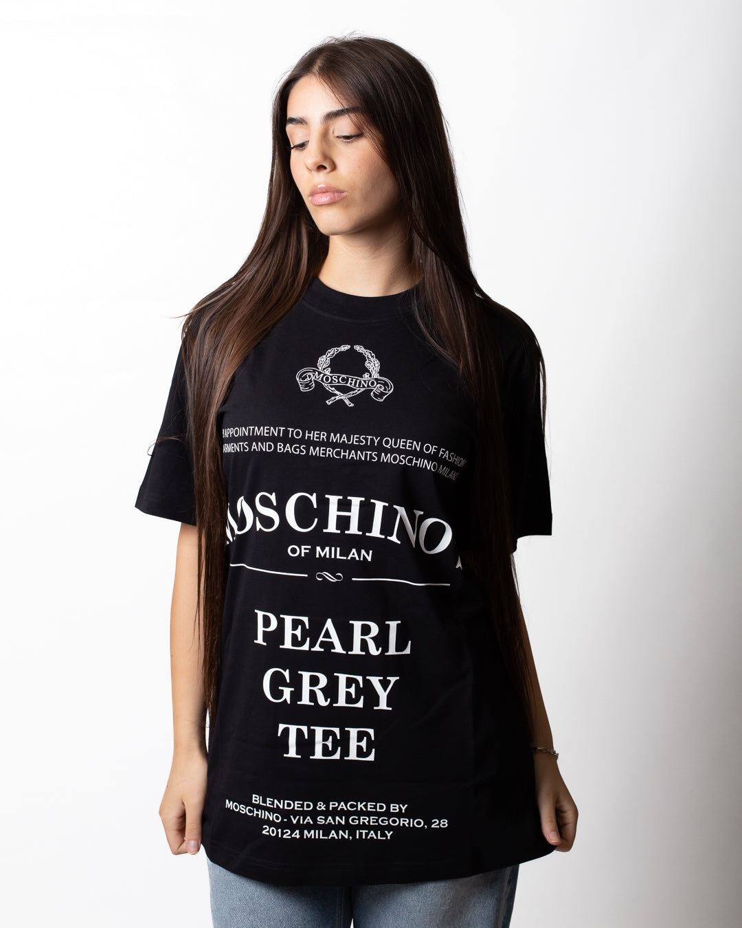 T-Shirt Moschino con stampe all-over