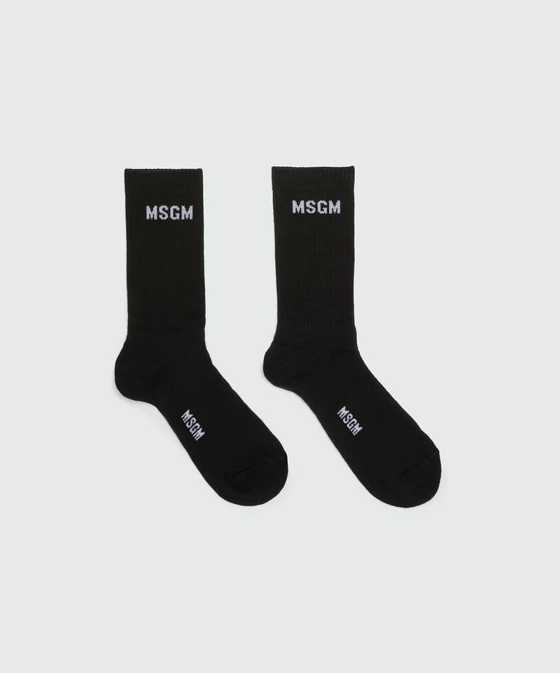 Calze MSGM in spugna con logo minimal
