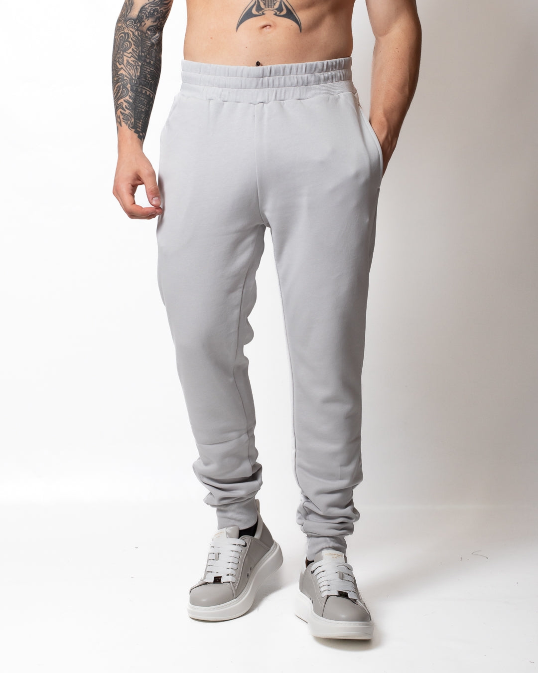 Pantalone Colmar in felpa con tasca in nylon uomo