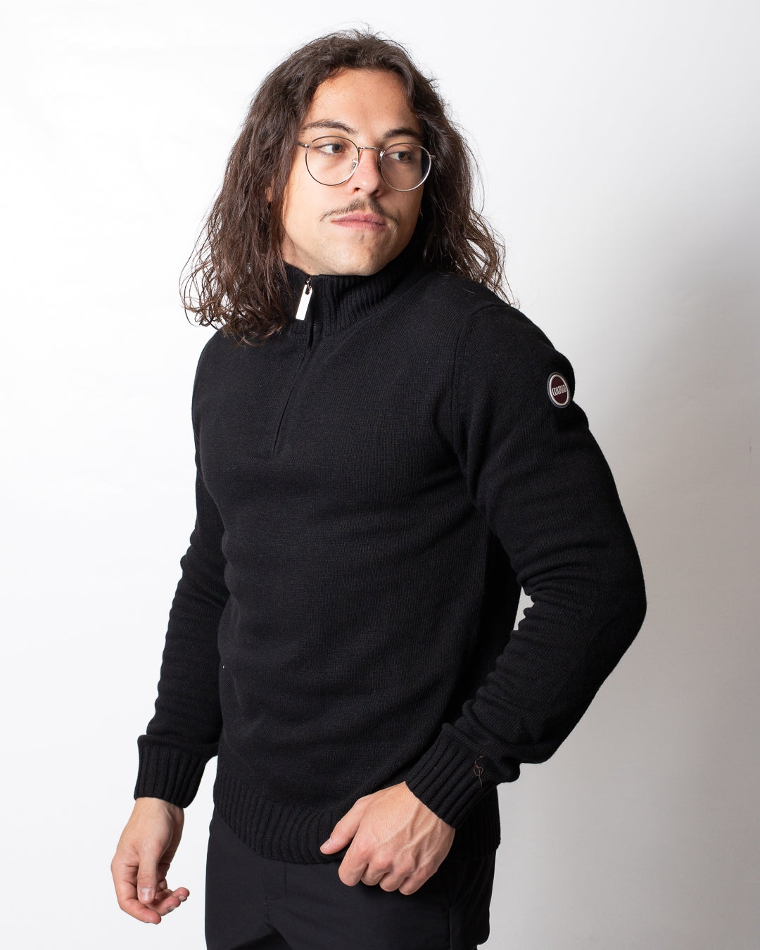 Maglia Colmar mezza zip in misto lana uomo