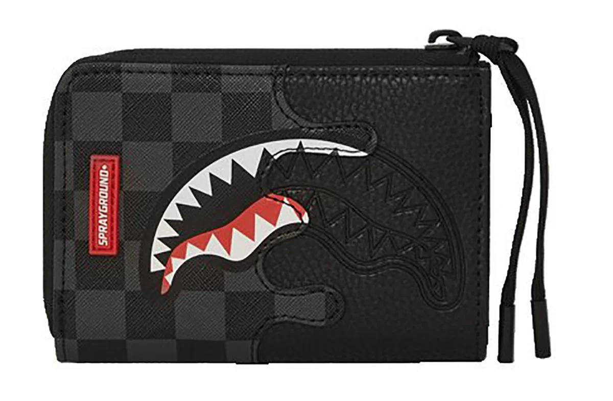 Portafoglio Sprayground nero unfinished shark wallet
