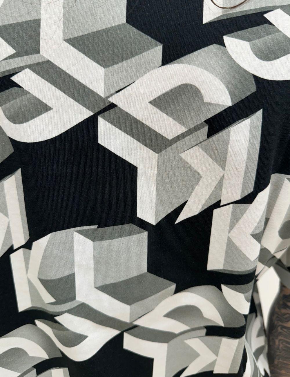 T-Shirt Karl Lagerfeld Jeans con grafica logo "Monogram" all-over uomo
